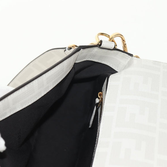 FENDI Zucca Canvas Antonio Lopez Mamma Baguette Bag 2way Ivory Auth 146070SM