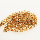 Christian Dior Trotter Canvas Montaigne Chain Bag Navy Gold Auth 146071AM-16