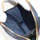 Christian Dior Trotter Canvas Montaigne Chain Bag Navy Gold Auth 146071SAM-26