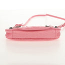 BALENCIAGA LucaGol XS Shoulder Bag Leather 2way Pink Silver 695814 Auth 146072AM-5