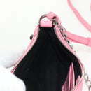 BALENCIAGA LucaGol XS Shoulder Bag Leather 2way Pink Silver 695814 Auth 146072AM-22