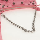 BALENCIAGA LucaGol XS Shoulder Bag Leather 2way Pink Silver 695814 Auth 146072SAM-7