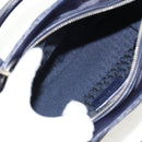 Christian Dior Lady Dior Canage Hand Bag Leather 2way Navy Silver Auth 146073M-10