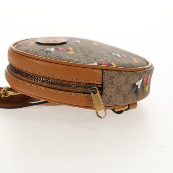 GUCCI Micro GG Supreme Disney Mini Backpack PVC Beige 603730 Auth 146074M