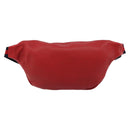 GUCCI Web Sherry Line Body Bag Leather Red 530412 Auth 146075-3