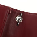 CHANEL Matelasse Boy Brick Chain Bag Lamb Skin Bordeaux CC Auth 146080AM-22