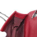 CHANEL Matelasse Boy Brick Chain Bag Lamb Skin Bordeaux CC Auth 146080SM-23
