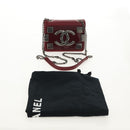 CHANEL Matelasse Boy Brick Chain Bag Lamb Skin Bordeaux CC Auth 146080SM-12