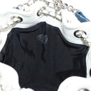 CHANEL Matelasse Chain Shoulder Bag Lamb Skin Orange Silver CC Auth 146081AM-26