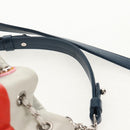 CHANEL Matelasse Chain Shoulder Bag Lamb Skin Orange Silver CC Auth 146081AM-16