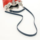 CHANEL Matelasse Chain Shoulder Bag Lamb Skin Orange Silver CC Auth 146081AM-8