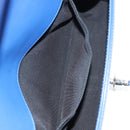 CHANEL Chain Boy Chanel Shoulder Bag Patent Blue Silver CC Auth 146082SAM-27