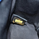 CHANEL Chain Boy Chanel Shoulder Bag Patent Blue Silver CC Auth 146082SAM-12