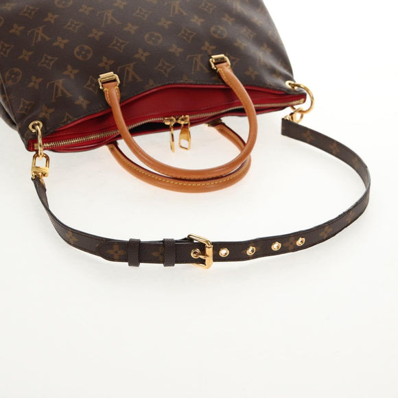 LOUIS VUITTON Monogram Pallas Hand Bag M41175 LV Auth 146084