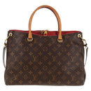 LOUIS VUITTON Monogram Pallas Hand Bag M41175 LV Auth 146084-13