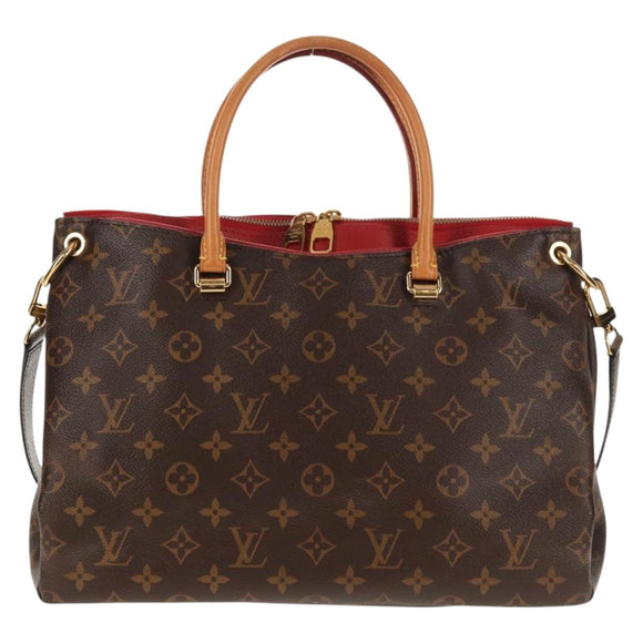 LOUIS VUITTON Monogram Pallas Hand Bag M41175 LV Auth 146084