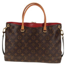 LOUIS VUITTON Monogram Pallas Hand Bag M41175 LV Auth 146084-2