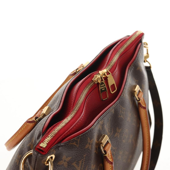 LOUIS VUITTON Monogram Pallas Hand Bag M41175 LV Auth 146084