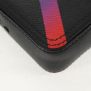 LOUIS VUITTON Taiga Rainbow Danube Messenger Bag Black M30332 LV Auth 146086M-17