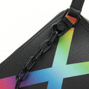 LOUIS VUITTON Taiga Rainbow Danube Messenger Bag Black M30332 LV Auth 146086SAM-21