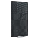 LOUIS VUITTON Damier Graphite Brazza Portefeuille NM Wallet N60435 Auth 146091-1