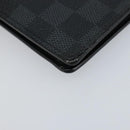 LOUIS VUITTON Damier Graphite Brazza Portefeuille NM Wallet N60435 Auth 146091-7