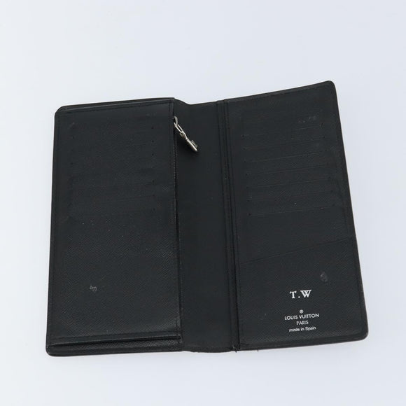 LOUIS VUITTON Damier Graphite Brazza Portefeuille NM Wallet N60435 Auth 146091