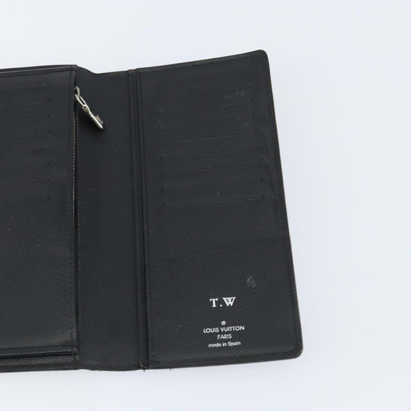 LOUIS VUITTON Damier Graphite Brazza Portefeuille NM Wallet N60435 Auth 146091