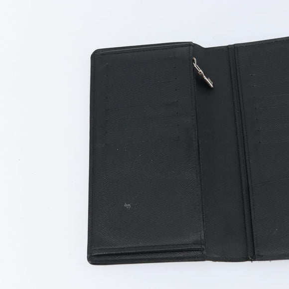 LOUIS VUITTON Damier Graphite Brazza Portefeuille NM Wallet N60435 Auth 146091