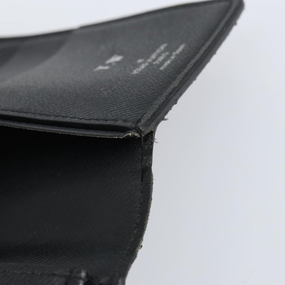 LOUIS VUITTON Damier Graphite Brazza Portefeuille NM Wallet N60435 Auth 146091