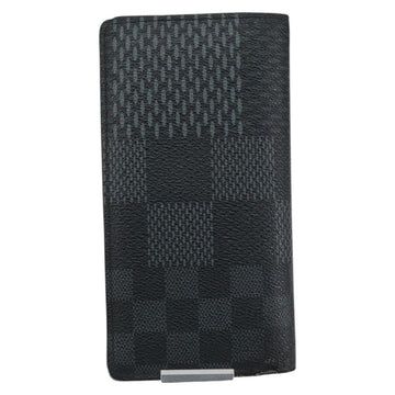 LOUIS VUITTON Damier Graphite Brazza Portefeuille NM Wallet N60435 Auth 146091 - 0