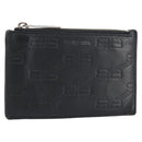 BALENCIAGA Card Case Leather Black 717784 Auth 146092-1