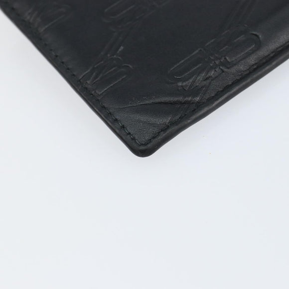 BALENCIAGA Card Case Leather Black 717784 Auth 146092