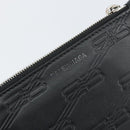 BALENCIAGA Card Case Leather Black 717784 Auth 146092-17
