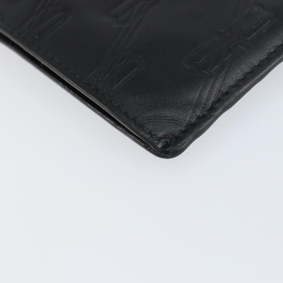 BALENCIAGA Card Case Leather Black 717784 Auth 146092