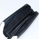 CHANEL Long Wallet Caviar Skin Black Gold CC Auth 146094-9