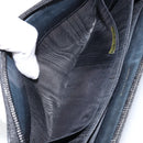 CHANEL Long Wallet Caviar Skin Black Gold CC Auth 146094-10