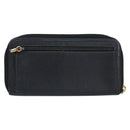 CHANEL Long Wallet Caviar Skin Black Gold CC Auth 146094-2