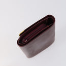 CARTIER Wallet Leather 3 Set Bordeaux Auth 146096-12