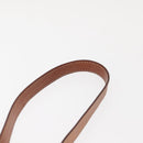 CELINE Macadam Canvas Hand Bag PVC Leather 2way Brown Gold Auth 146100-14