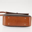 CELINE Macadam Canvas Hand Bag PVC Leather 2way Brown Gold Auth 146100-5