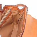 CELINE Macadam Canvas Hand Bag PVC Leather 2way Brown Gold Auth 146100-23