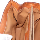 CELINE Macadam Canvas Hand Bag PVC Leather 2way Brown Gold Auth 146100-25