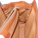 CELINE Macadam Canvas Hand Bag PVC Leather 2way Brown Gold Auth 146100-26