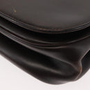 Christian Dior Hand Bag Leather Brown Gold Auth 146106-15