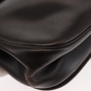 Christian Dior Hand Bag Leather Brown Gold Auth 146106-16