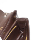 Christian Dior Hand Bag Leather Brown Gold Auth 146106-19