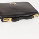 Christian Dior Hand Bag Leather Brown Gold Auth 146106-6