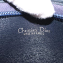 Christian Dior Trotter Canvas Shoulder Bag Navy Gold Auth 146109-16