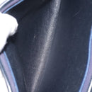 Christian Dior Trotter Canvas Shoulder Bag Navy Gold Auth 146109-20